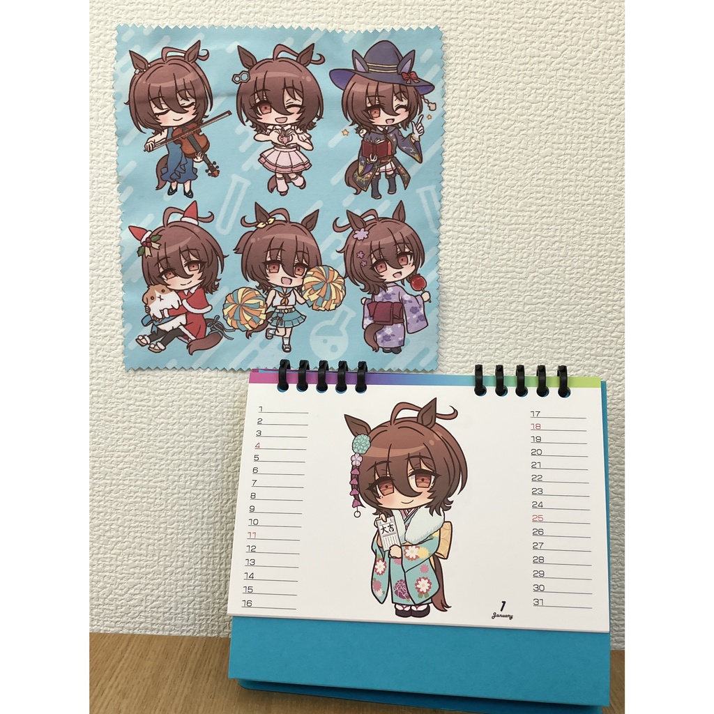 タキオンづくし卓上カレンダー2026&タキオン眼鏡拭きver.2セット