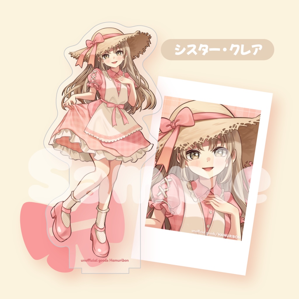 【C106】アクスタ&フォト風カード 【シスター・クレア】【七瀬すず菜】