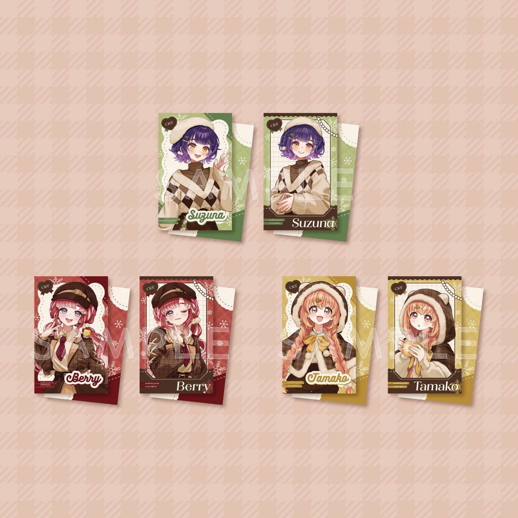 【C107】イラストカード2枚セット