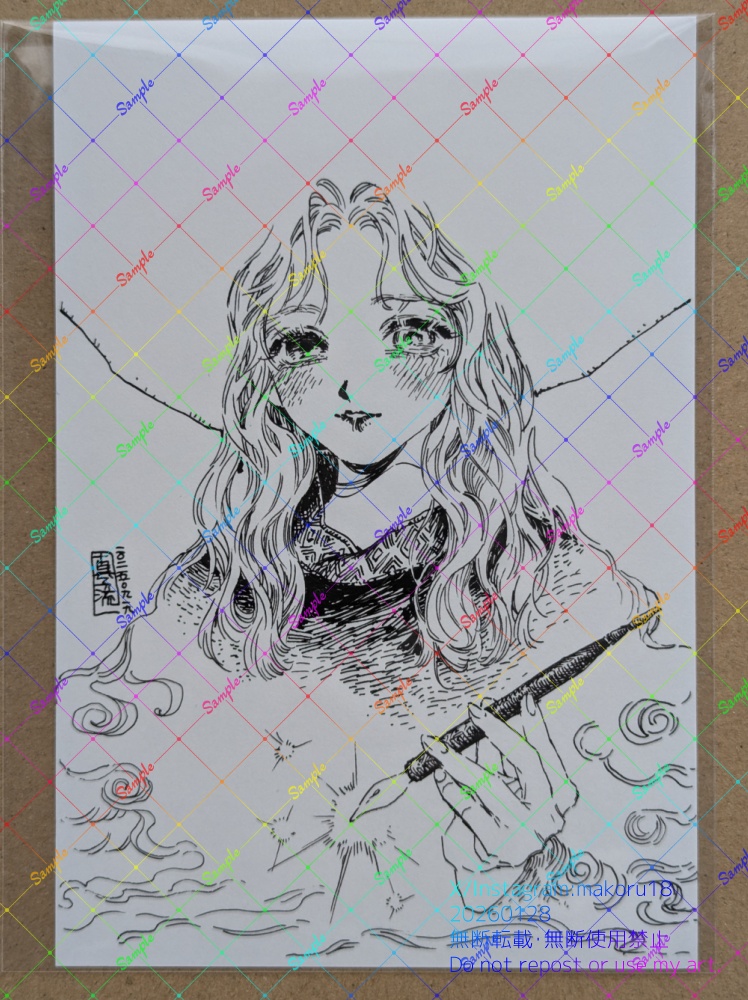 【はがきサイズ】原画7点