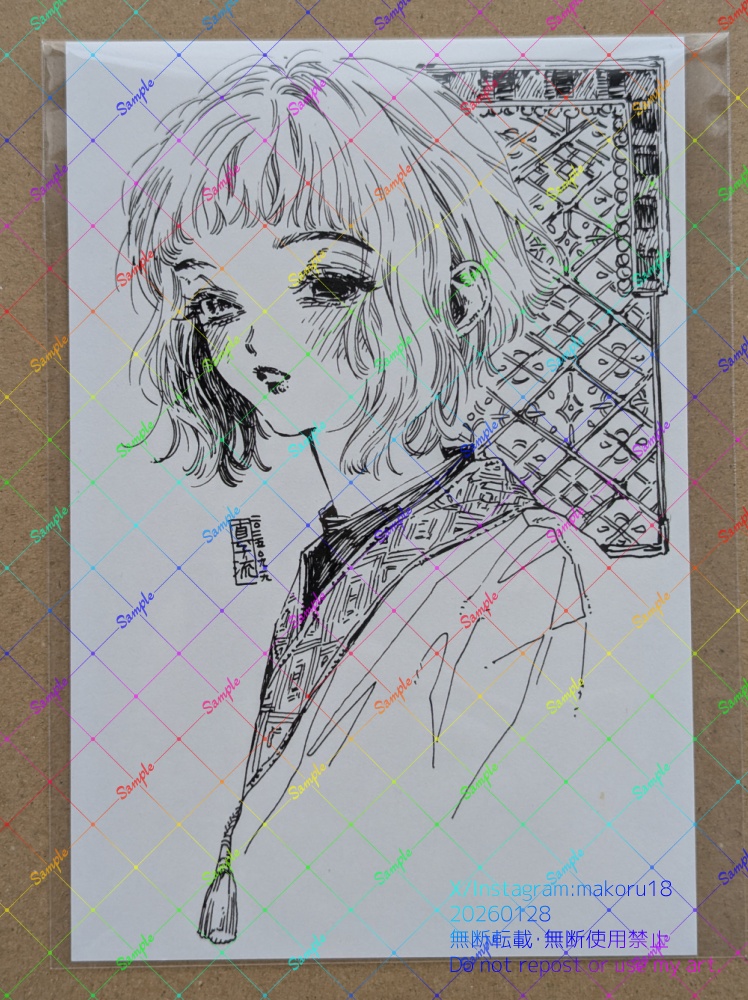 【はがきサイズ】原画7点