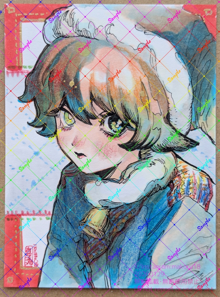 【はがき半分サイズ】原画1~12