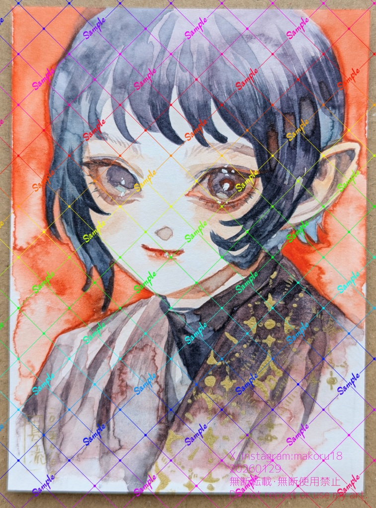 【はがき半分サイズ】原画1~12