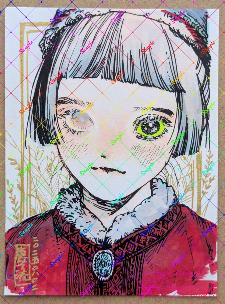 【はがき半分サイズ】原画1~12