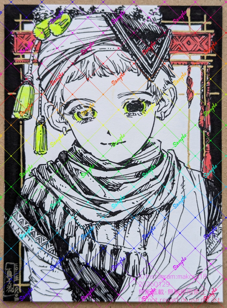 【はがき半分サイズ】原画13~29