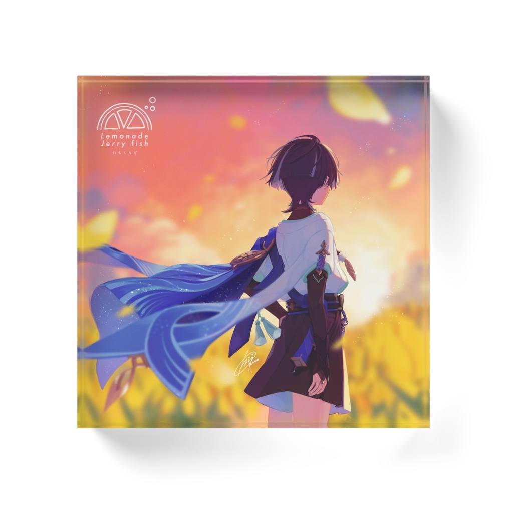 【原神】アクリルブロック 放浪者・黄色いチューリップ