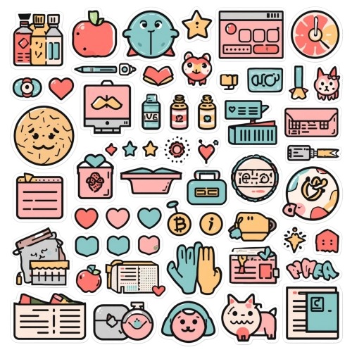 11 Digital Sticker Sheets/デジタルステッカー11シート