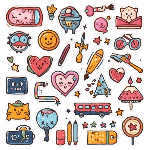 11 Digital Sticker Sheets/デジタルステッカー11シート