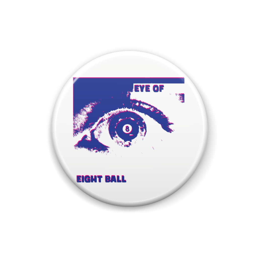 button badge / eye of eight ball