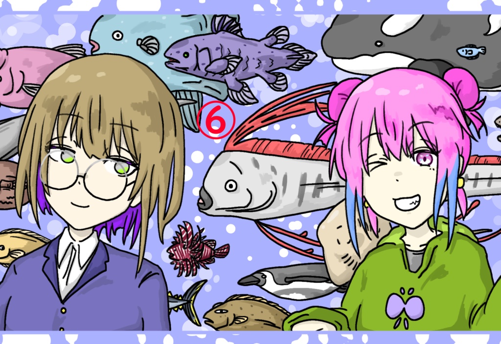 ポストカード6種 「SEA PARADISE!」