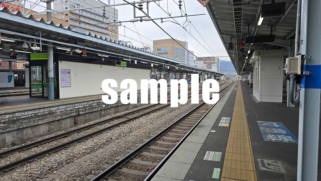 【フリー素材】駅背景素材(昼・夕・夜)|ノベルゲーム向け|商用可