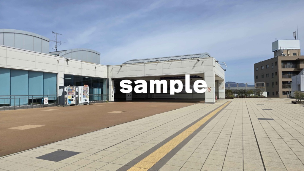 【フリー素材】駅背景素材(昼・夕・夜・天気差分)|ノベルゲーム向け|商用可