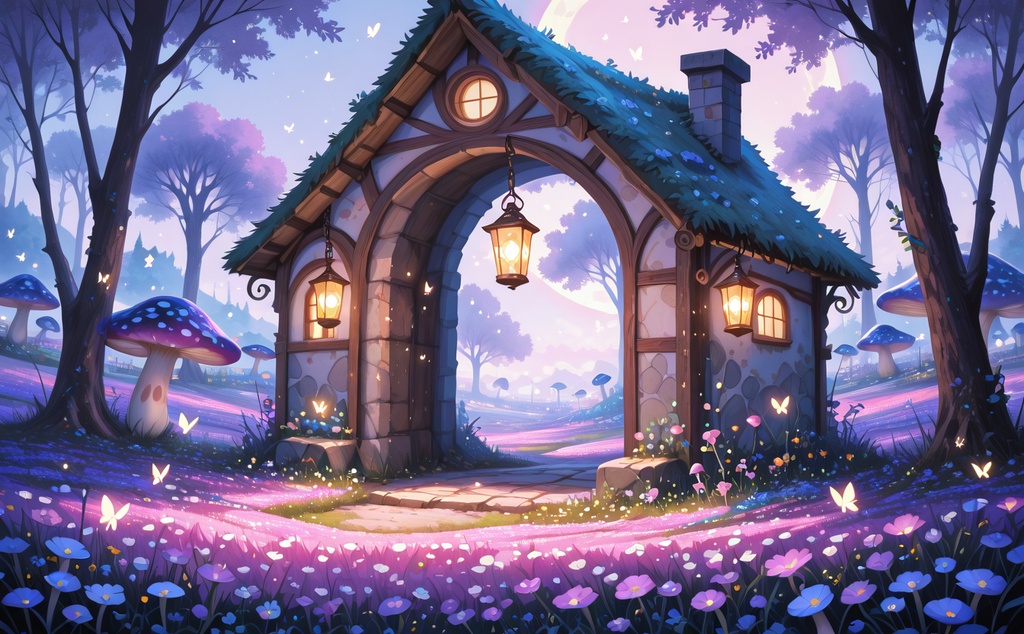 【背景素材】ファンタジー世界 - 背景イラスト5点セット（商用利用可）