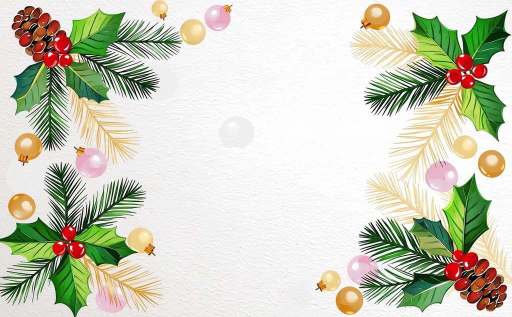 【クリスマス背景】フレーム・飾り枠 5枚セット｜告知画像・SNS投稿・チラシに｜商用利用可・クレジット不要