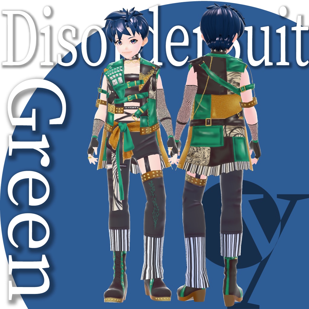 【VRoid衣装】DisorderSuit feat.鬼首グト「liquid vision」