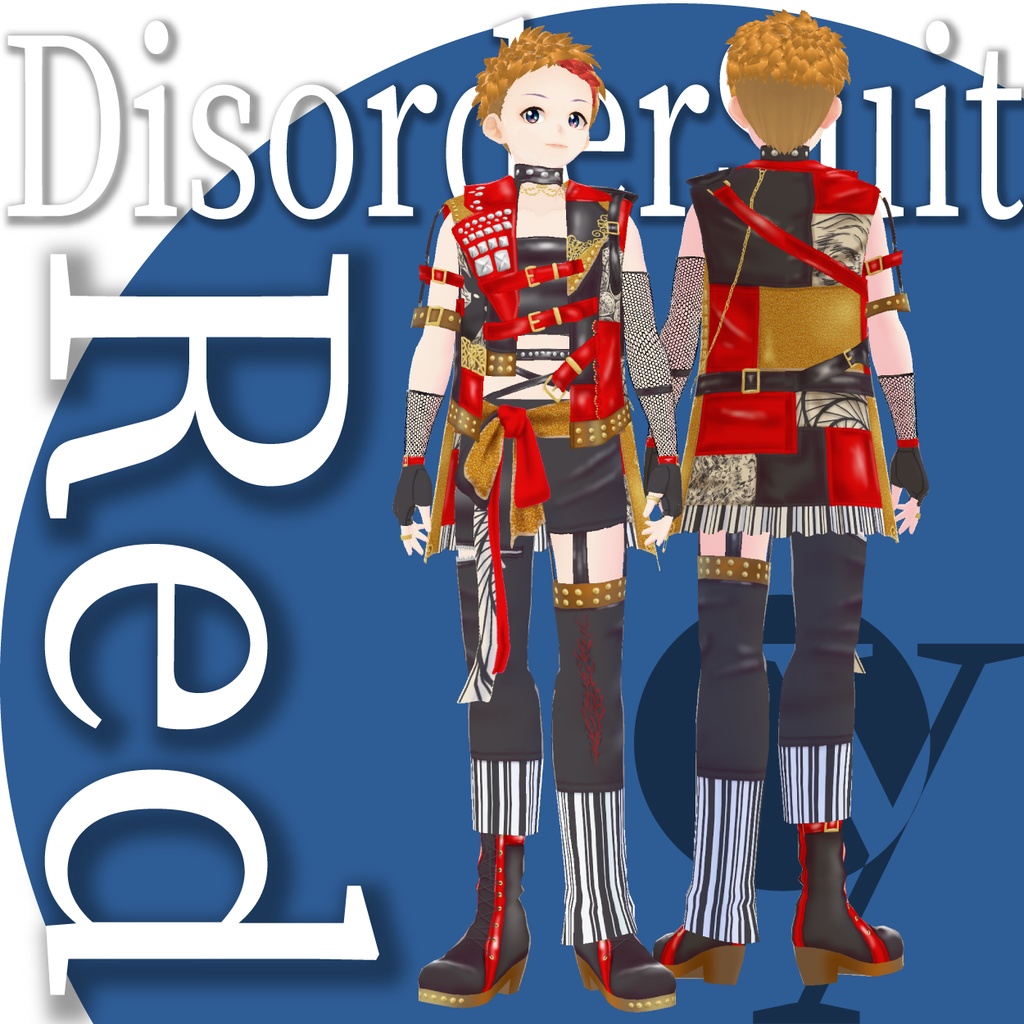 【VRoid衣装】DisorderSuit feat.鬼首グト「liquid vision」