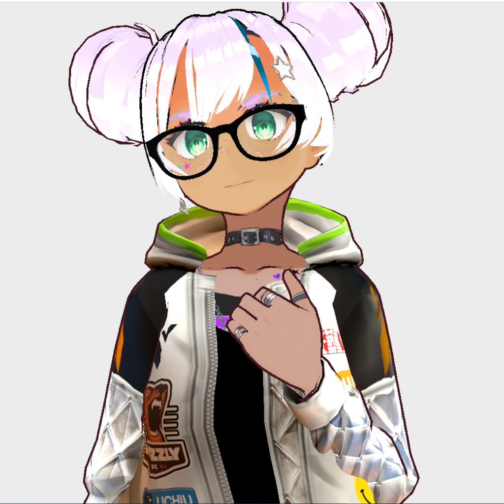 【VRoid texture】サイバーパンクジャケット ver0.1