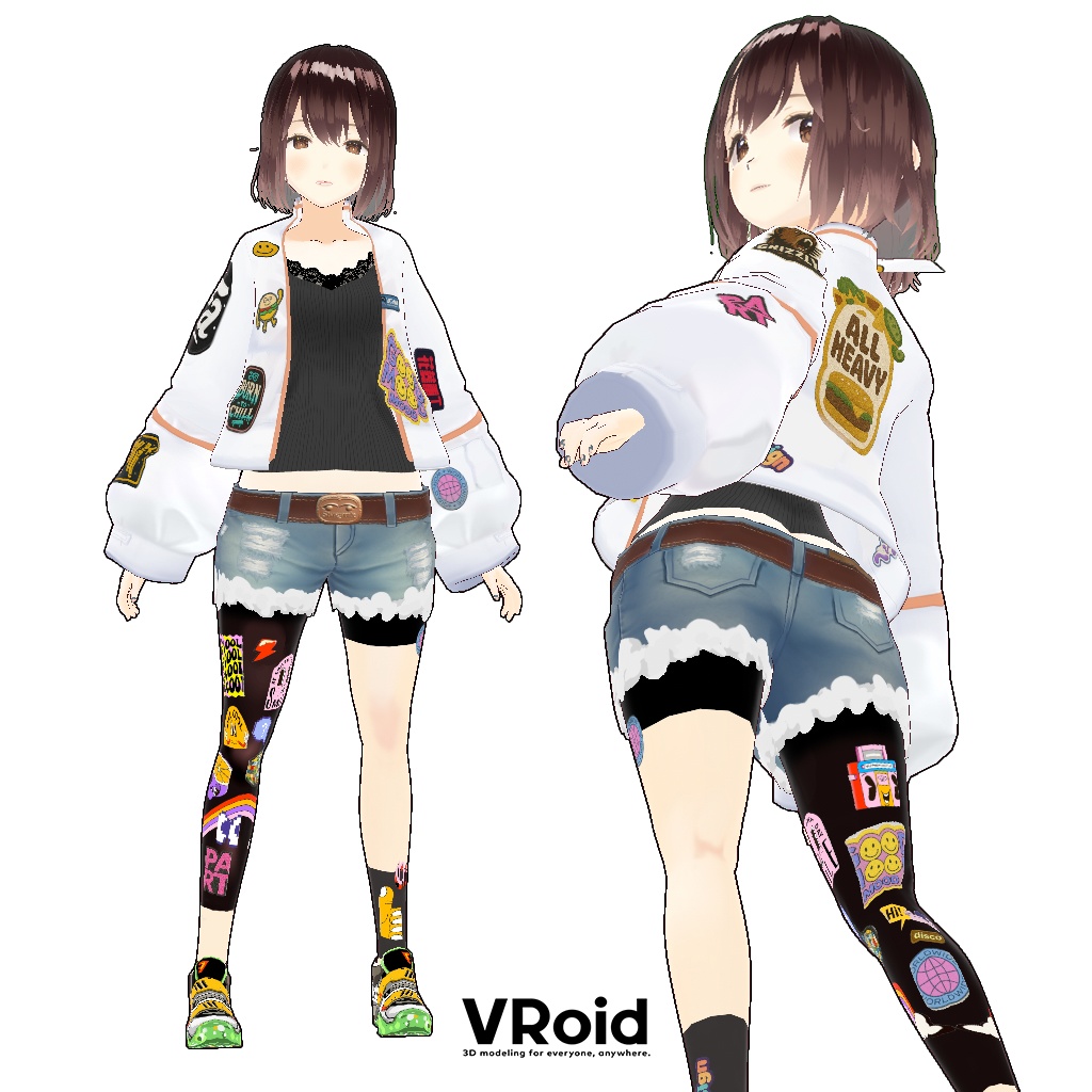 【VRoid】Vicuna / ビキューナワッペン衣装 フルセット