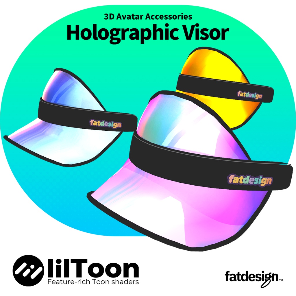 【VRChat/VRoid】ホログラフィックバイザー