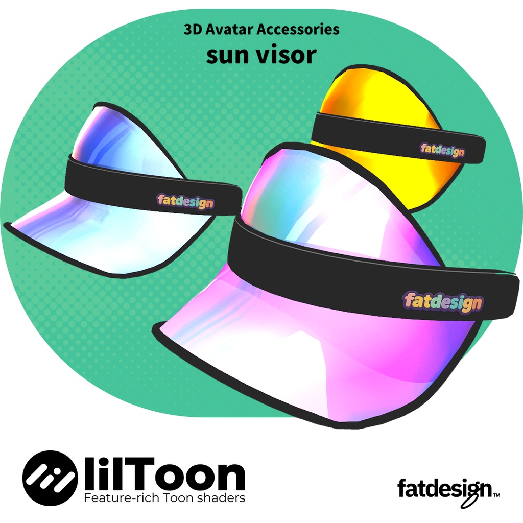 ※販売開始前【VRChat/VRoid】サンバイザー
