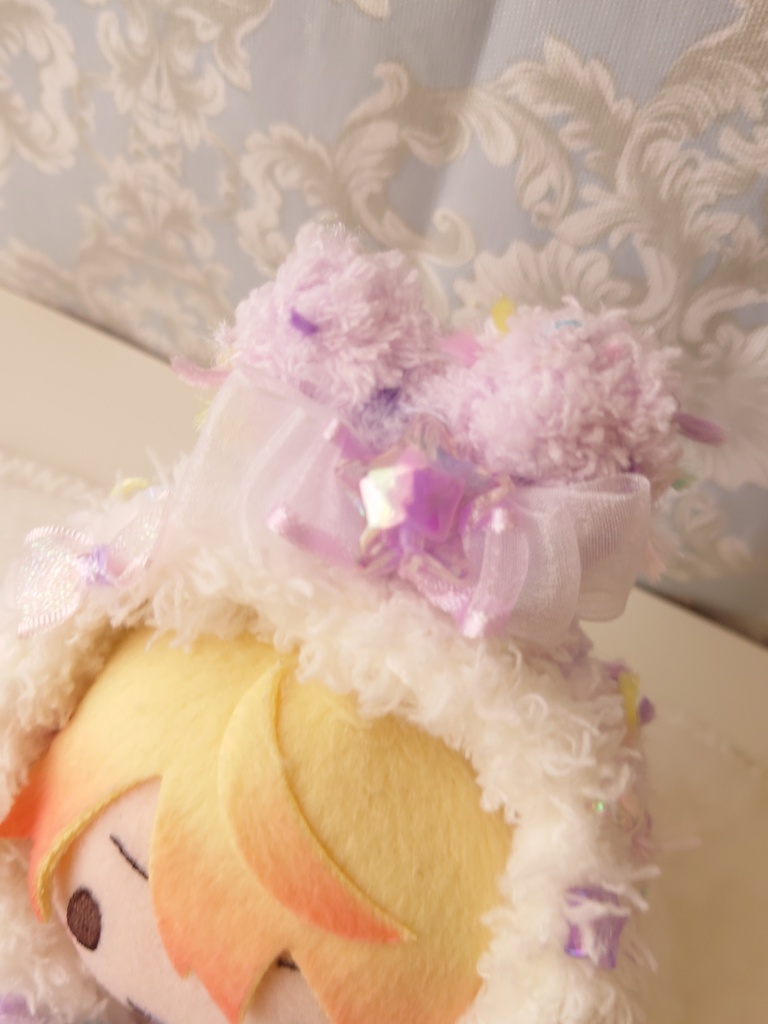 ぬい服 むらさきのふわふわケープ - mocomocomocomoco - BOOTH