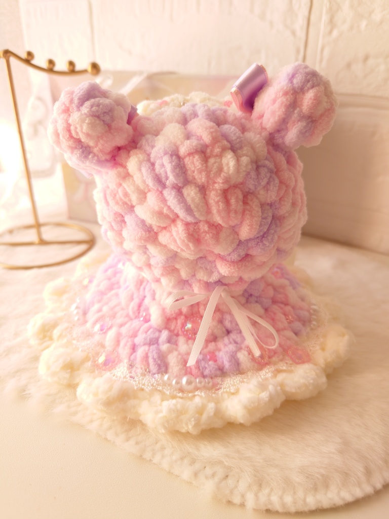 ANGELICPRETTYくまみみポンチョケープコートピンク