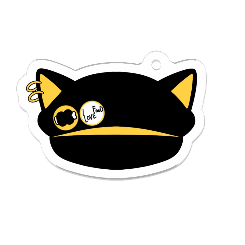 ぼうしアクリルキーホルダー-にくだんご