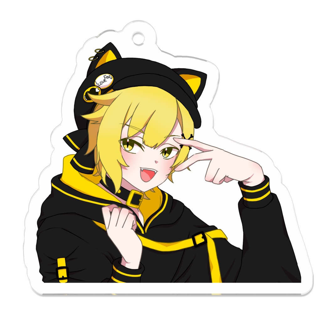 アクリルキーホルダー-にくだんご