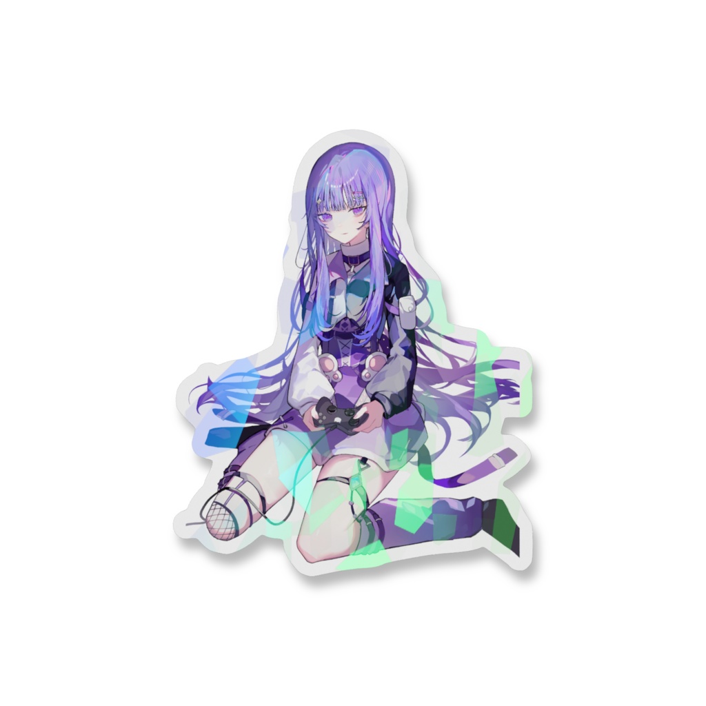 こるりんキービジュアルホログラムステッカー