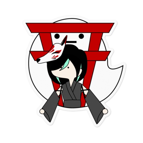 【かすみみたま】ステッカー【3周年記念】