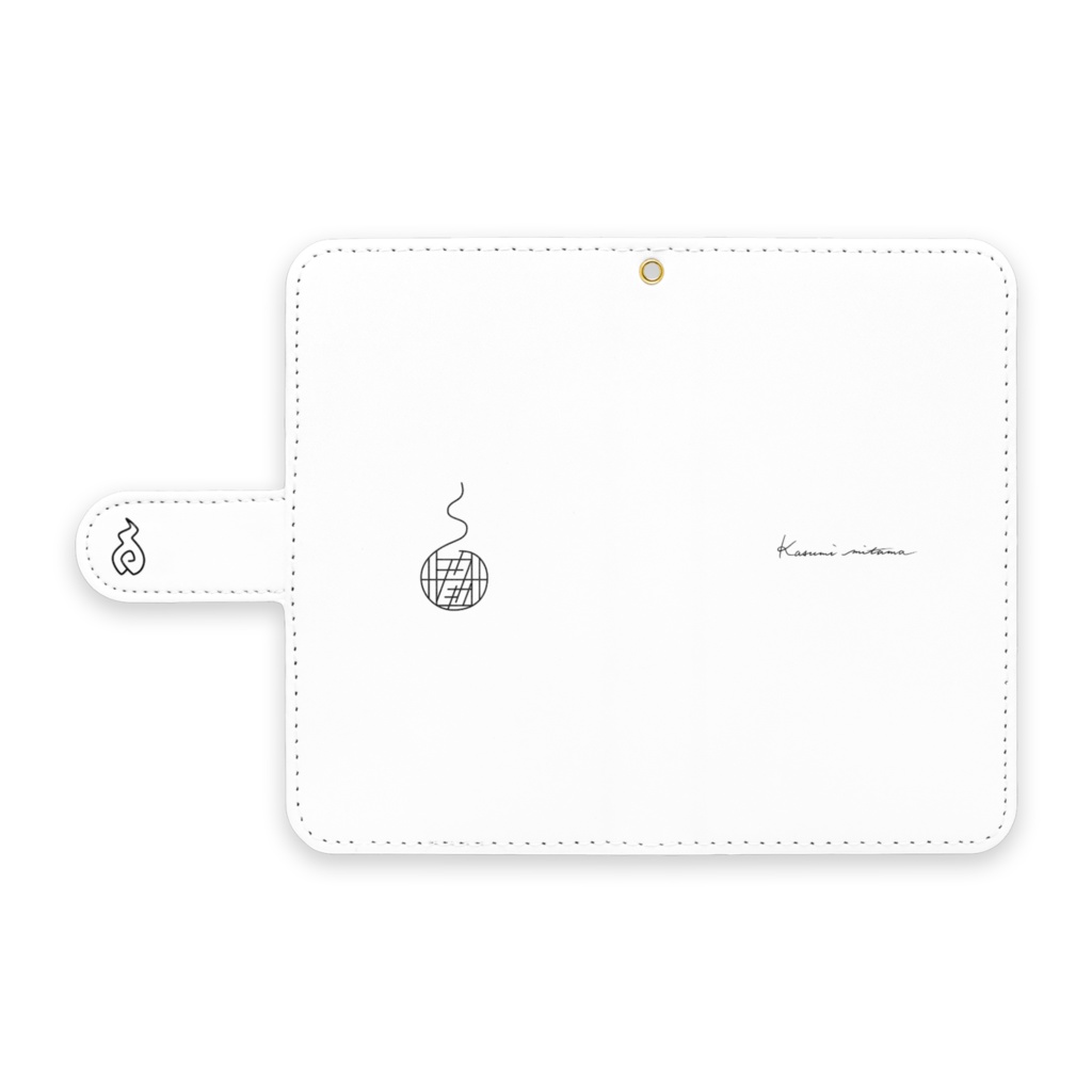 【かすみみたま】手帳型Androidケース【シンプルシリーズ】