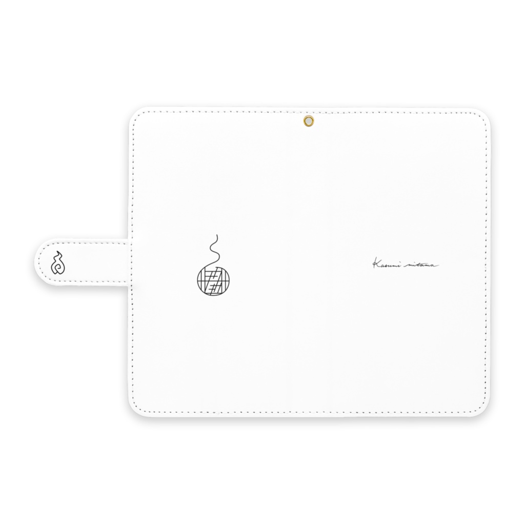 【かすみみたま】手帳型Androidケース【シンプルシリーズ】