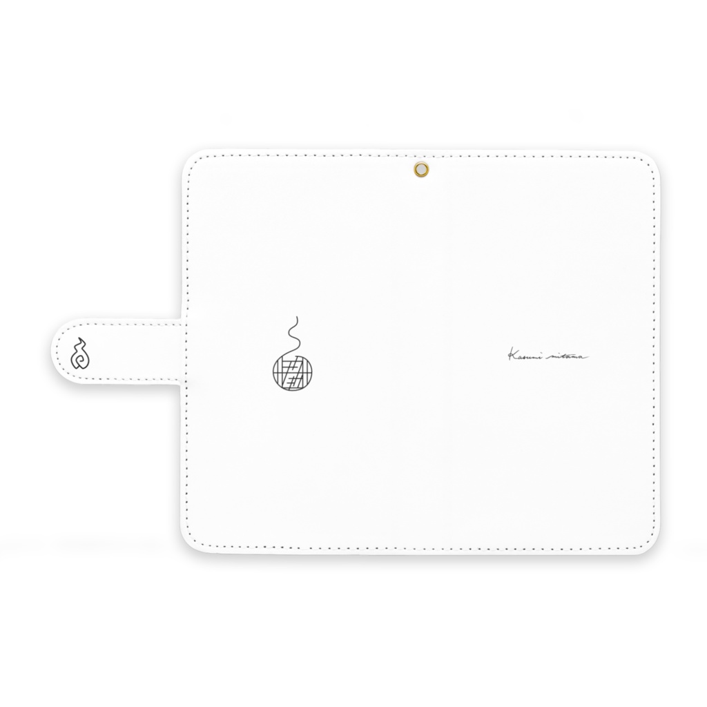 【かすみみたま】手帳型Androidケース【シンプルシリーズ】