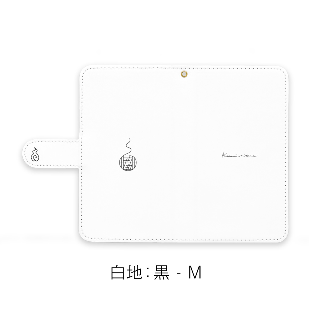 【かすみみたま】手帳型Androidケース【シンプルシリーズ】
