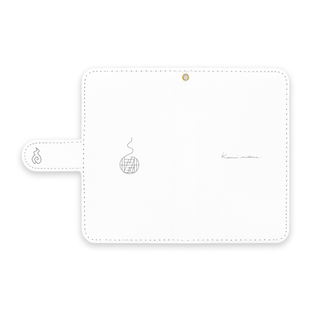 【かすみみたま】手帳型Androidケース【シンプルシリーズ】