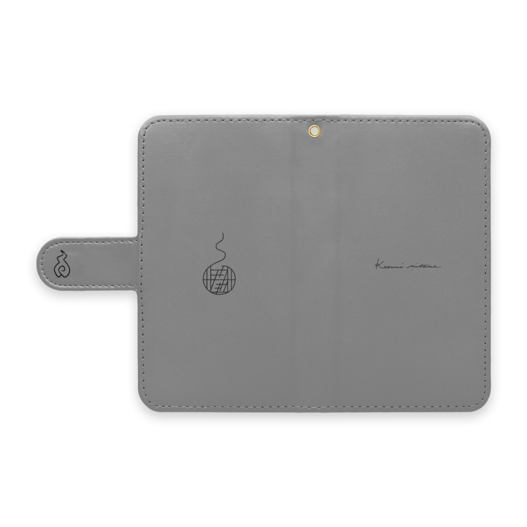 【かすみみたま】手帳型Androidケース【シンプルシリーズ】