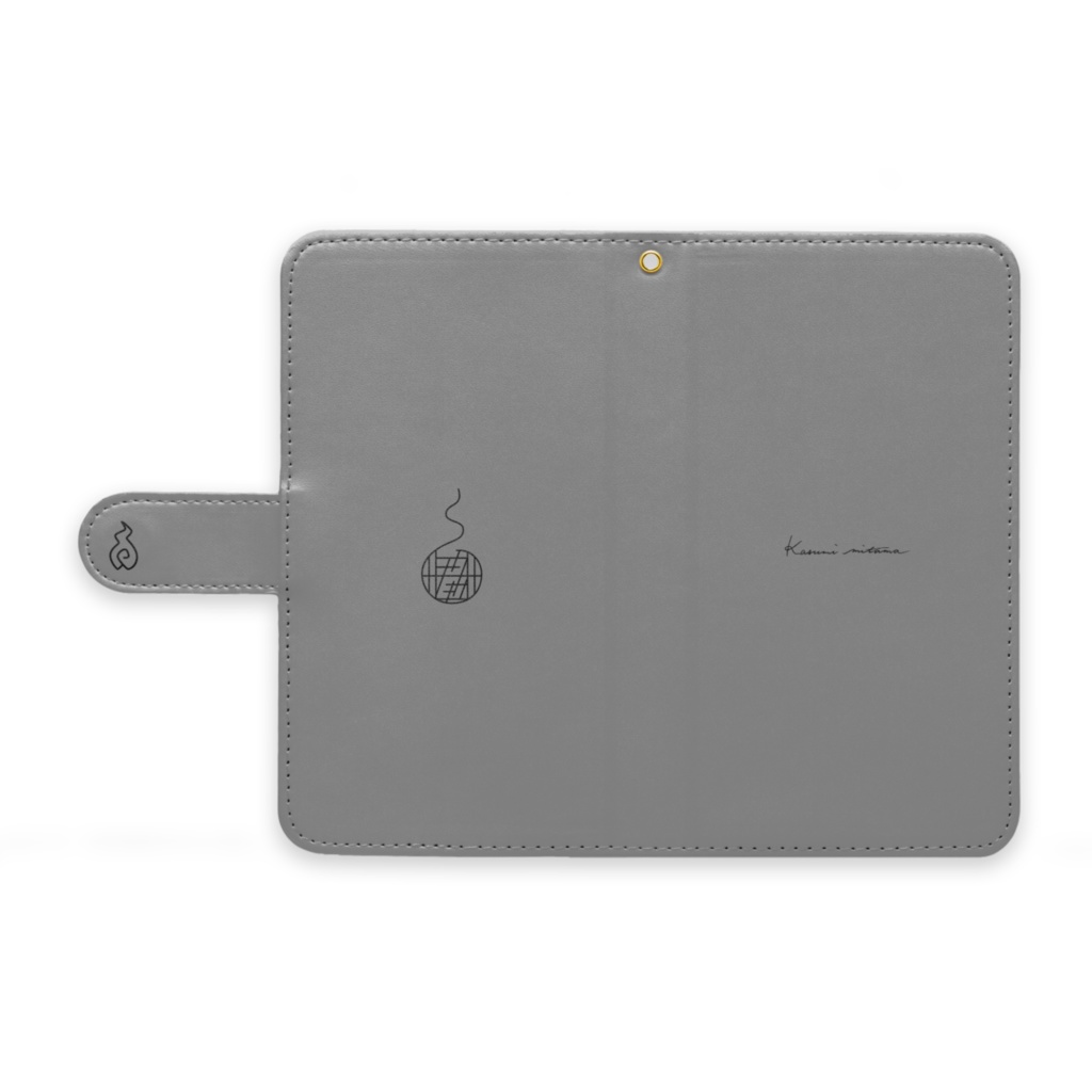 【かすみみたま】手帳型Androidケース【シンプルシリーズ】