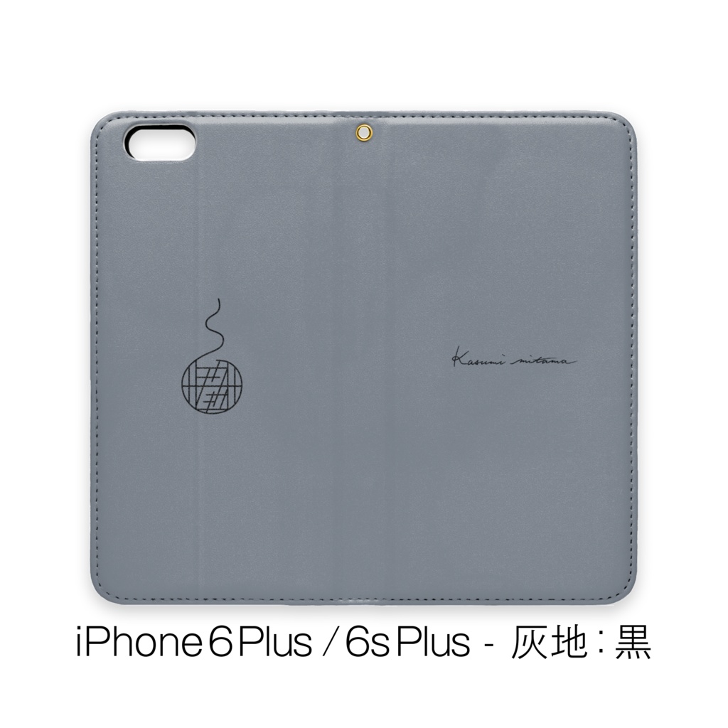 【かすみみたま】手帳型iPhoneケース【シンプルシリーズ】