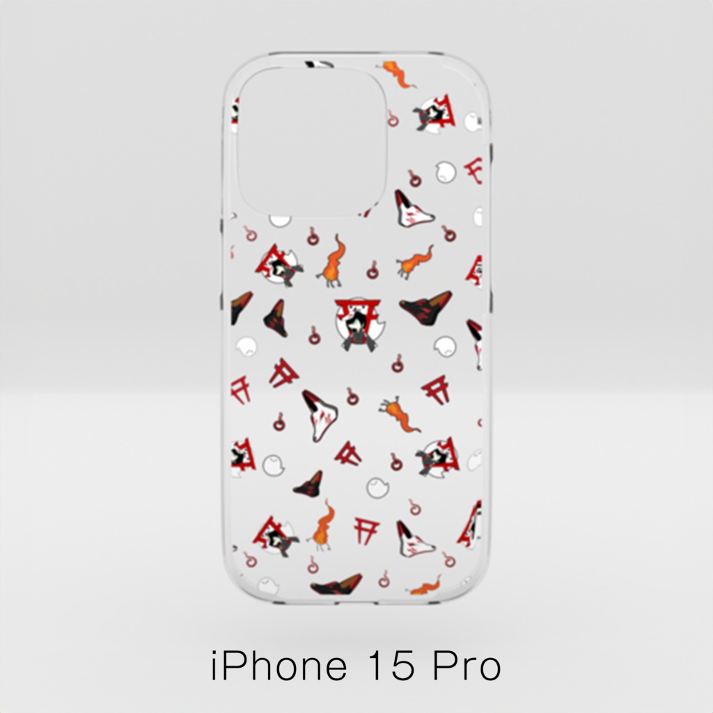 【かすみみたま】iPhoneクリアケース【小物柄シリーズ】