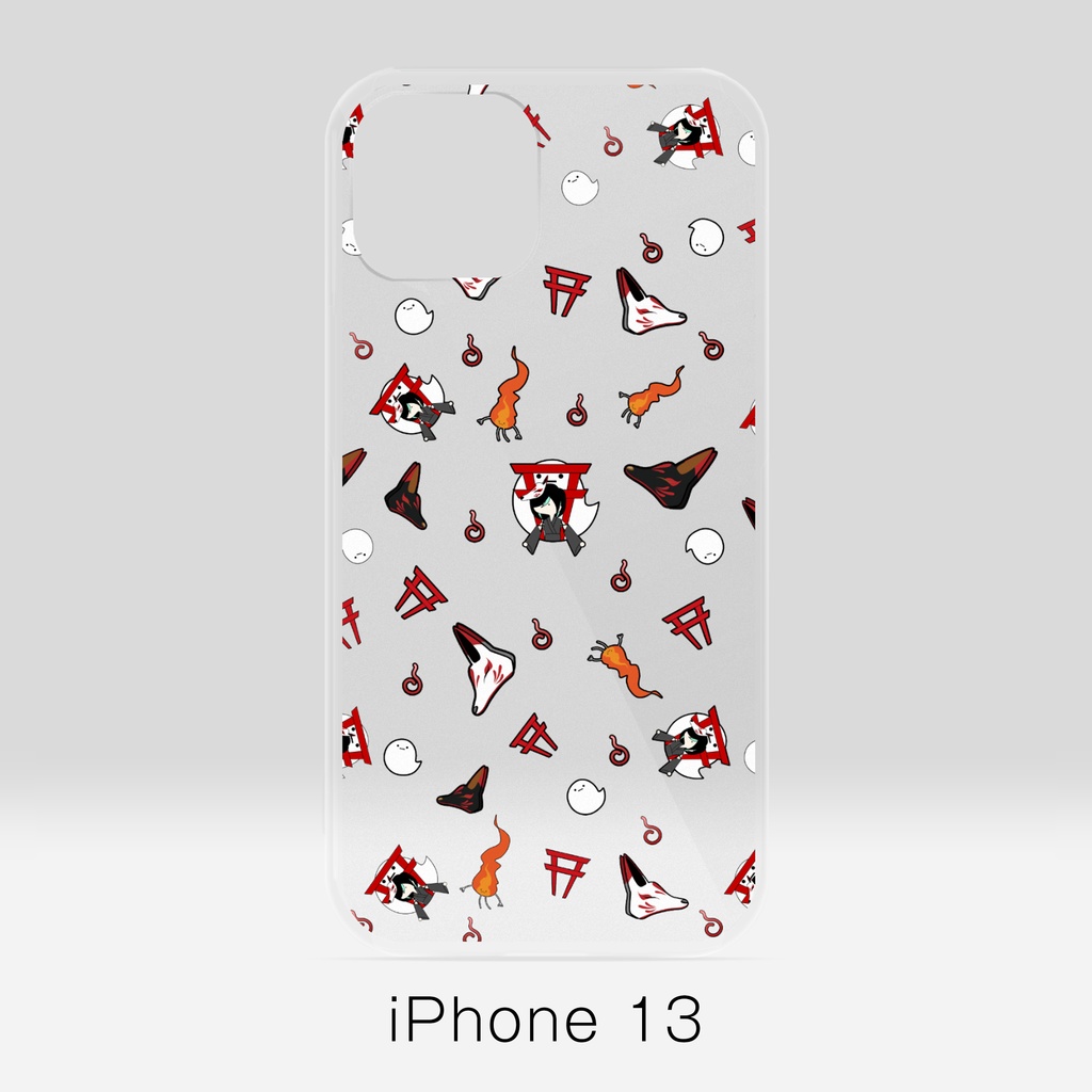 【かすみみたま】iPhoneクリアケース【小物柄シリーズ】