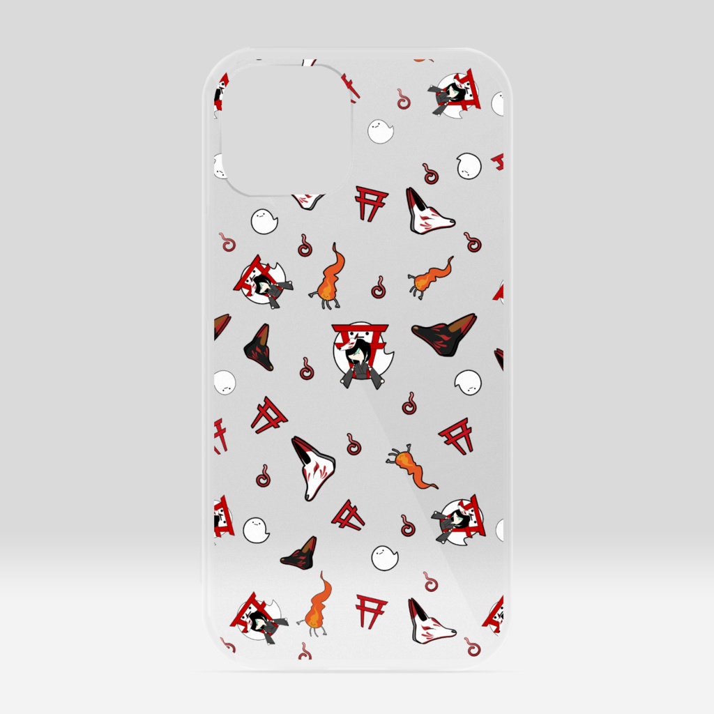 【かすみみたま】iPhoneクリアケース【小物柄シリーズ】