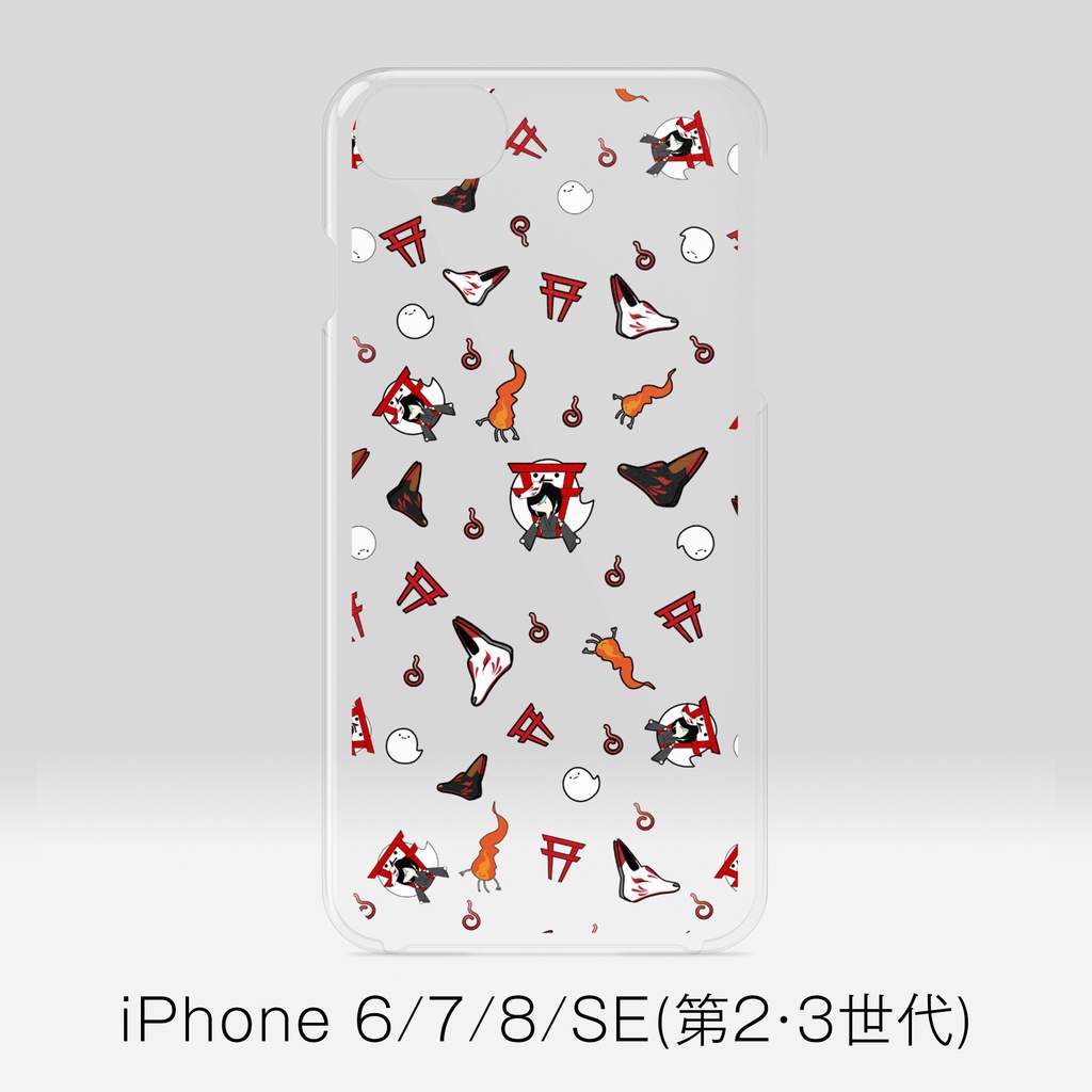 【かすみみたま】iPhoneクリアケース【小物柄シリーズ】