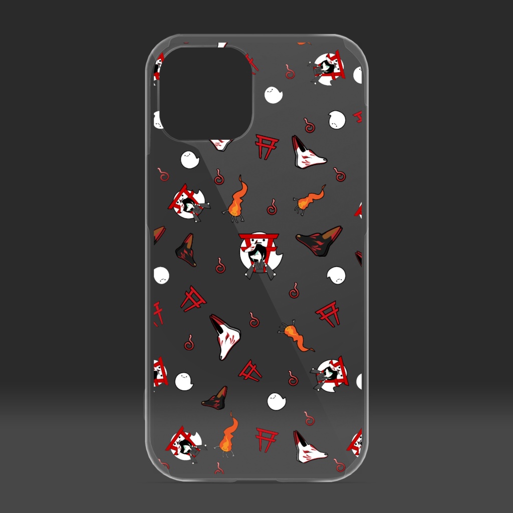 【かすみみたま】iPhoneクリアケース【小物柄シリーズ】