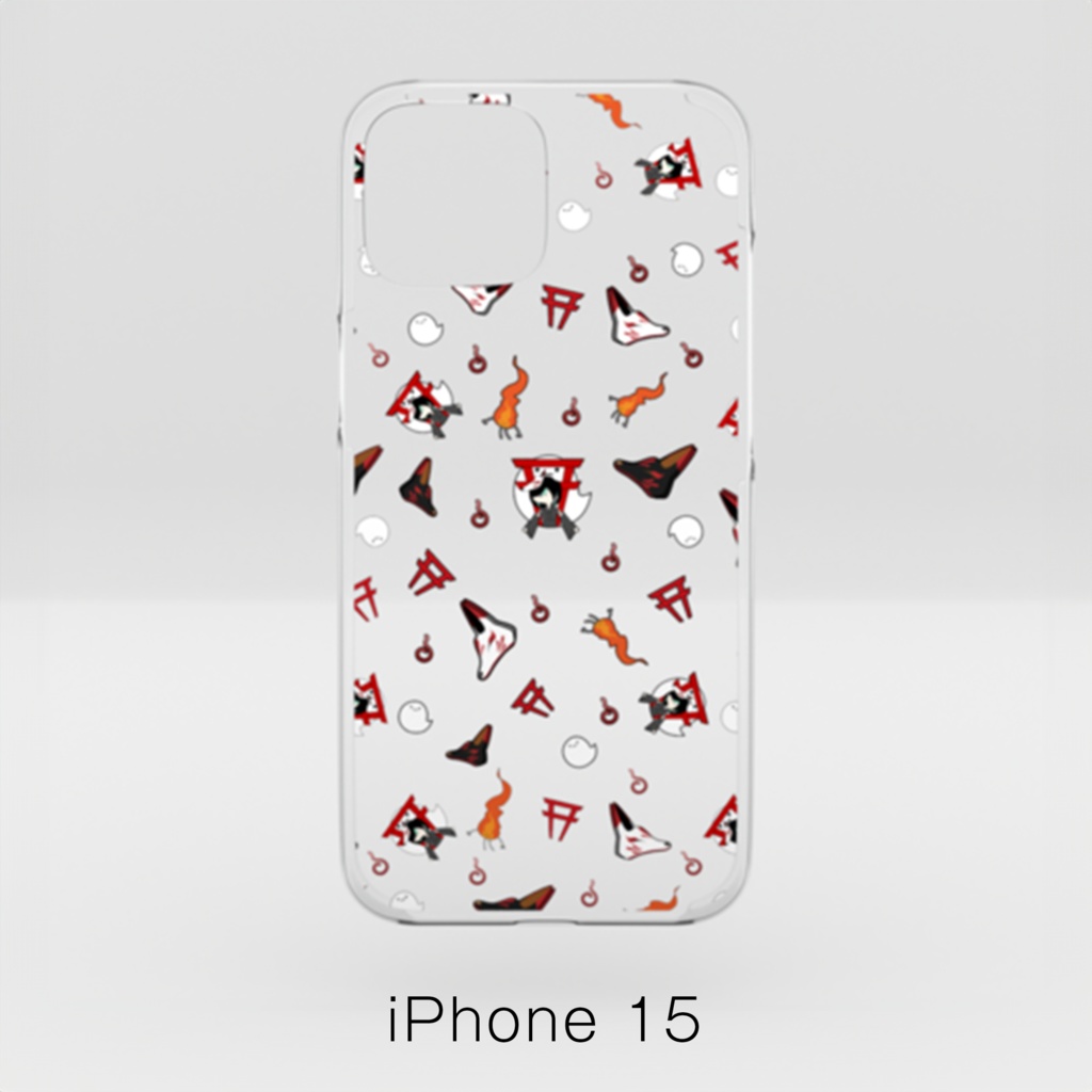 【かすみみたま】iPhoneクリアケース【小物柄シリーズ】