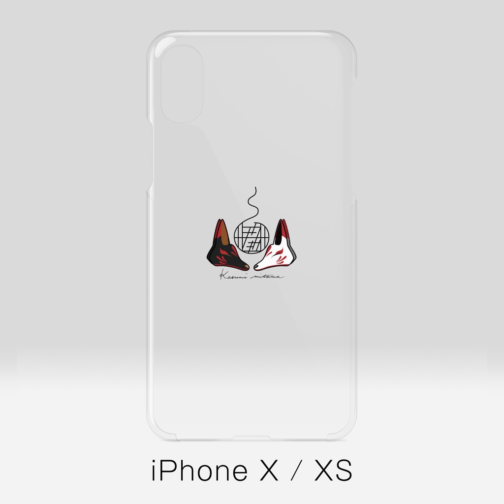 【かすみみたま】iPhoneクリアケース【小物柄シリーズ】