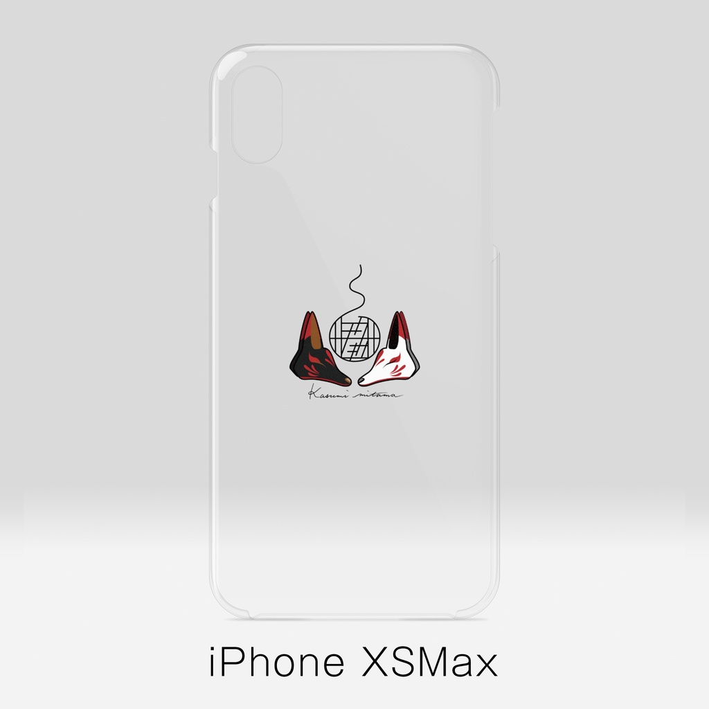 【かすみみたま】iPhoneクリアケース【小物柄シリーズ】