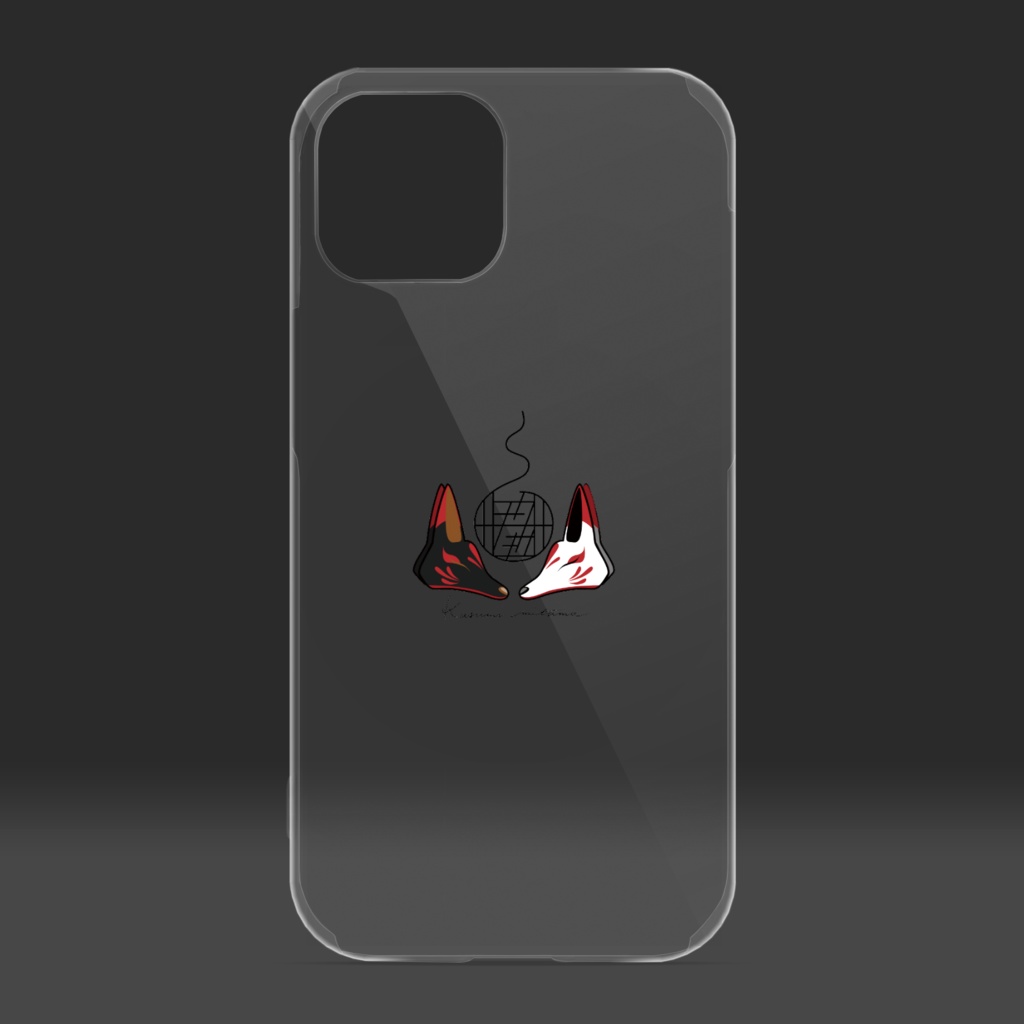 【かすみみたま】iPhoneクリアケース【小物柄シリーズ】