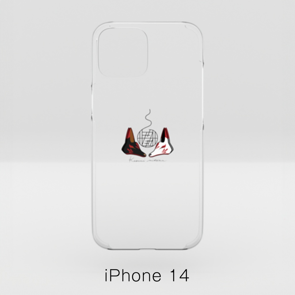 【かすみみたま】iPhoneクリアケース【小物柄シリーズ】