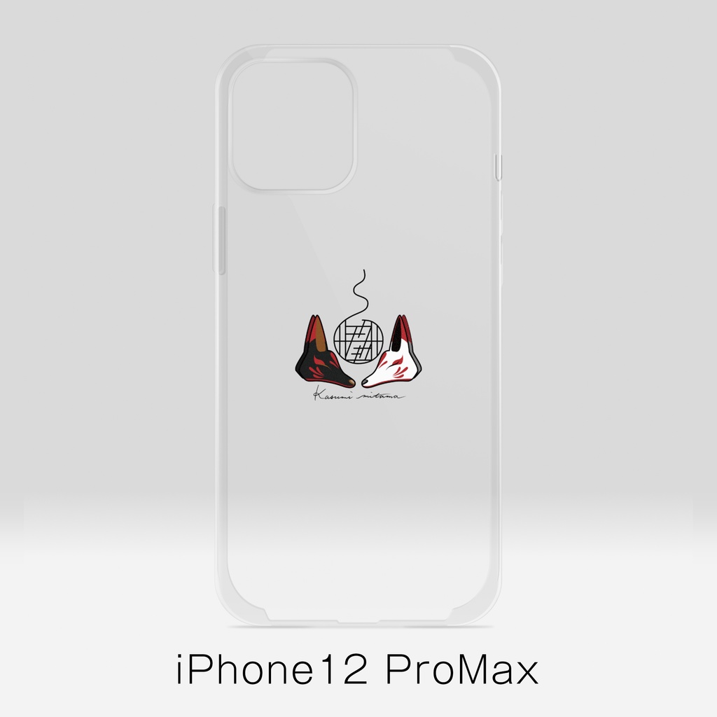 【かすみみたま】iPhoneクリアケース【小物柄シリーズ】