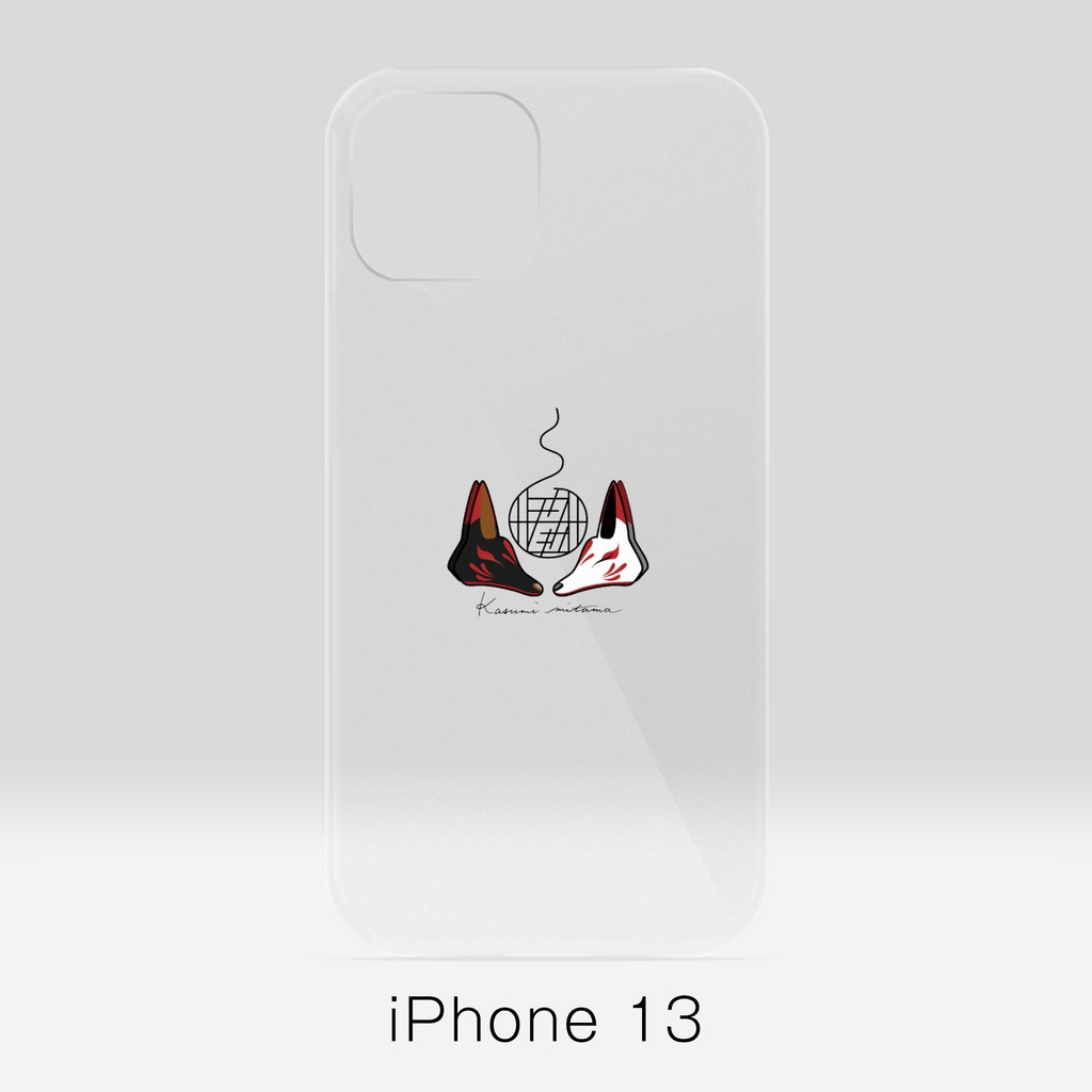 【かすみみたま】iPhoneクリアケース【小物柄シリーズ】